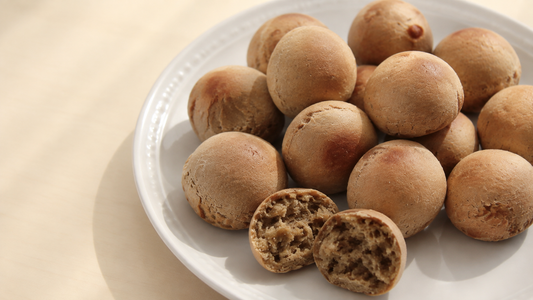 Chewy Hojicha Mochi Bread