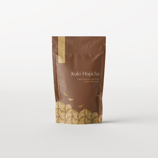 Kuki Hojicha, Super Premium Light Roast Green Tea Powder, 50g