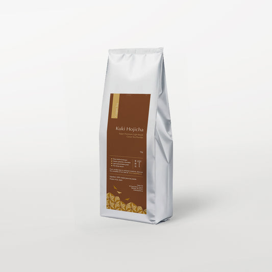 Kuki Hojicha, Super Premium Light Roast Green Tea Powder, 1kg
