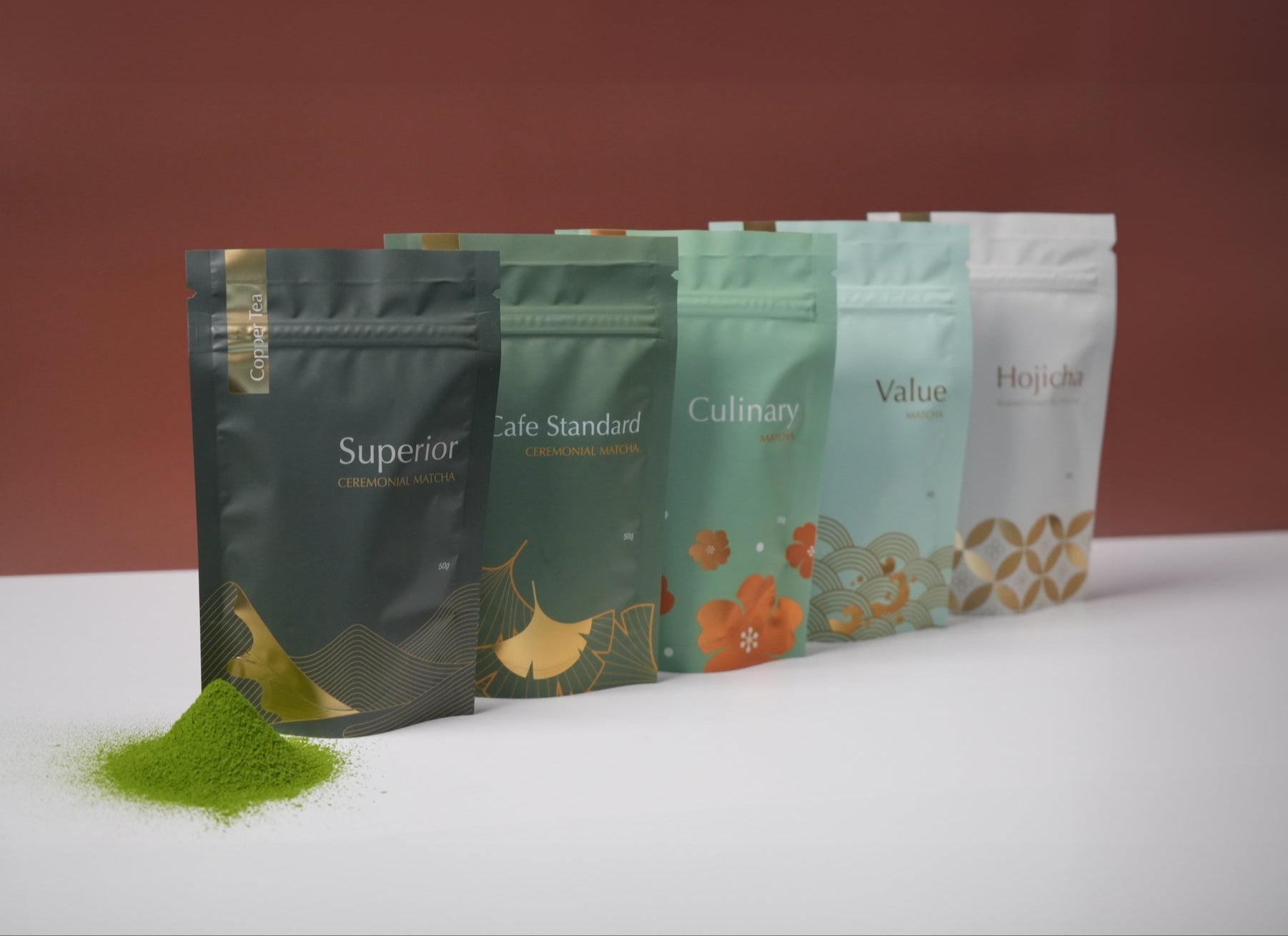 Premium Japanese matcha from Copper Tea – professional and everyday formats